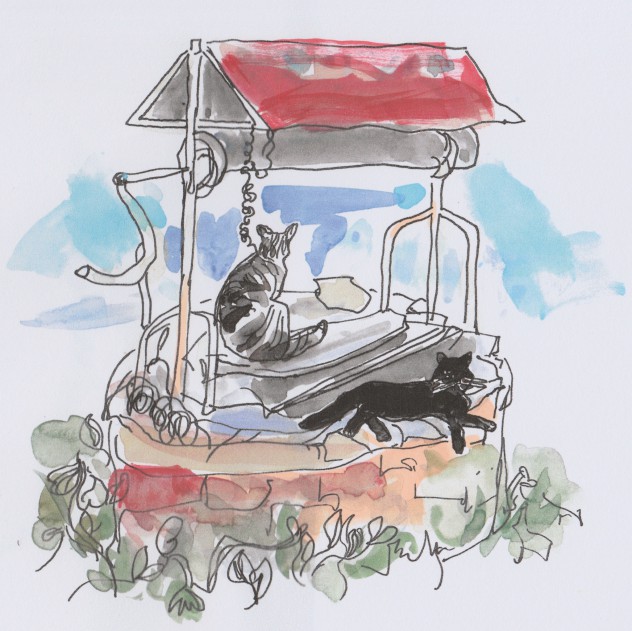 de waterput in de tuin van le mouton perdu